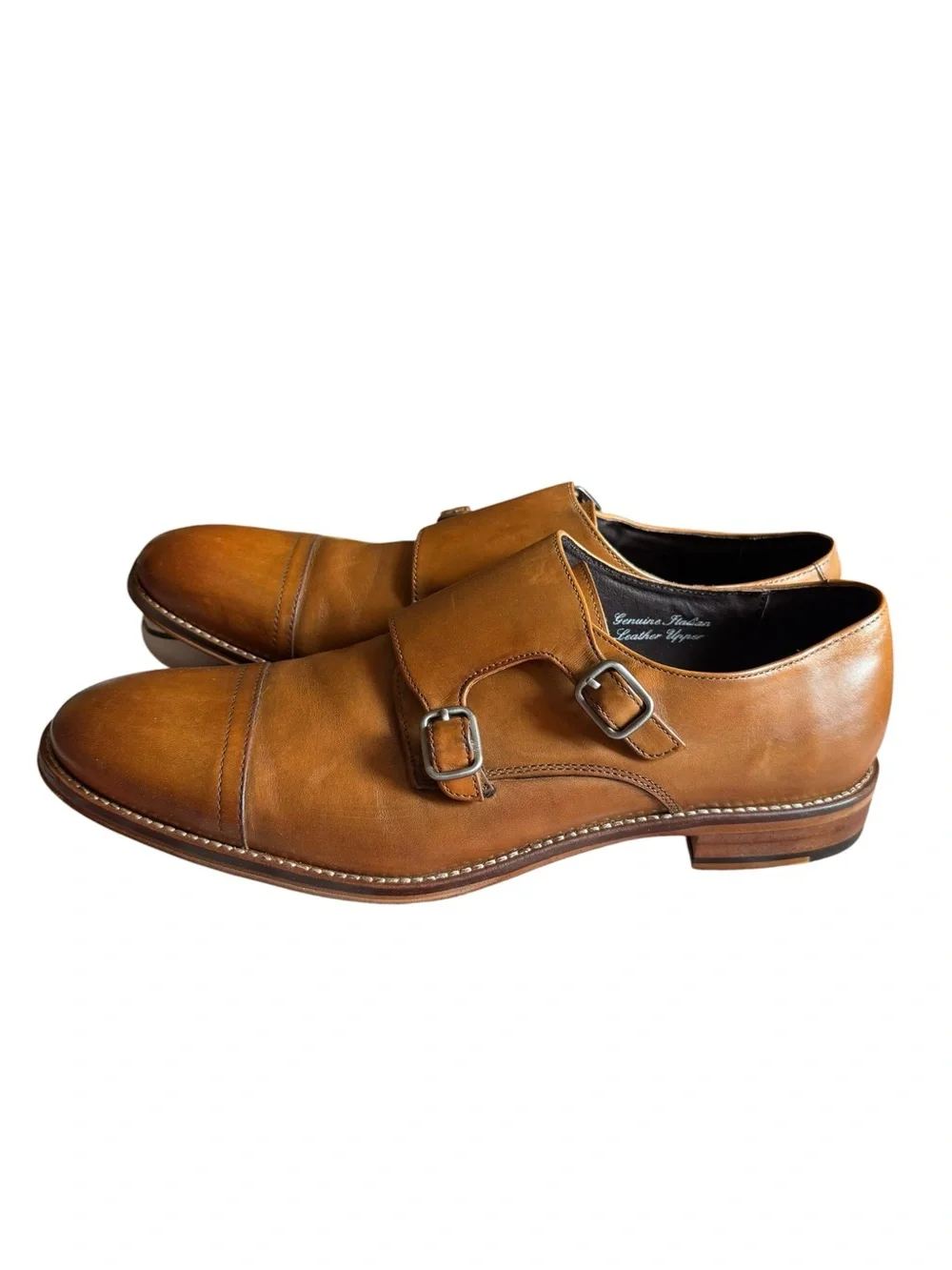 Gordon Rush Double Monk Strap Shoe - Brown